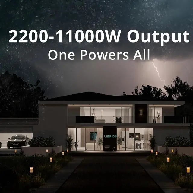 Alt view image 4 of 7 - GreenOE Portable Power Station 4400W 4234Wh LFP Battery Solar Powered Generator