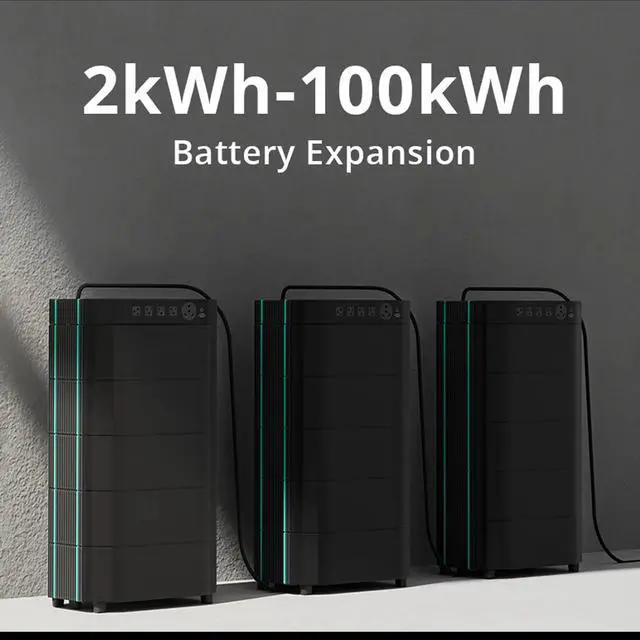 Alt view image 5 of 7 - GreenOE Portable Power Station 4400W 4234Wh LFP Battery Solar Powered Generator
