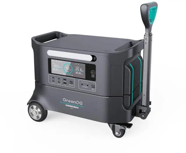 Main image of GreenOE Portable Power Station 2200W 2074Wh LFP Battery Solar Powered Generator