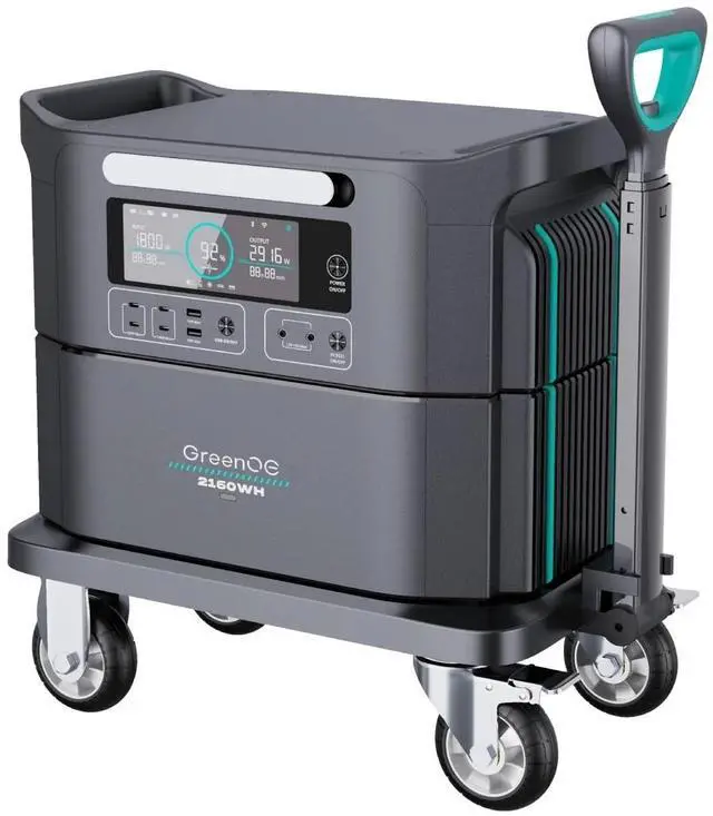 Main image of GreenOE Portable Power Station 2200W 3197Wh LFP Battery Solar Powered Generator