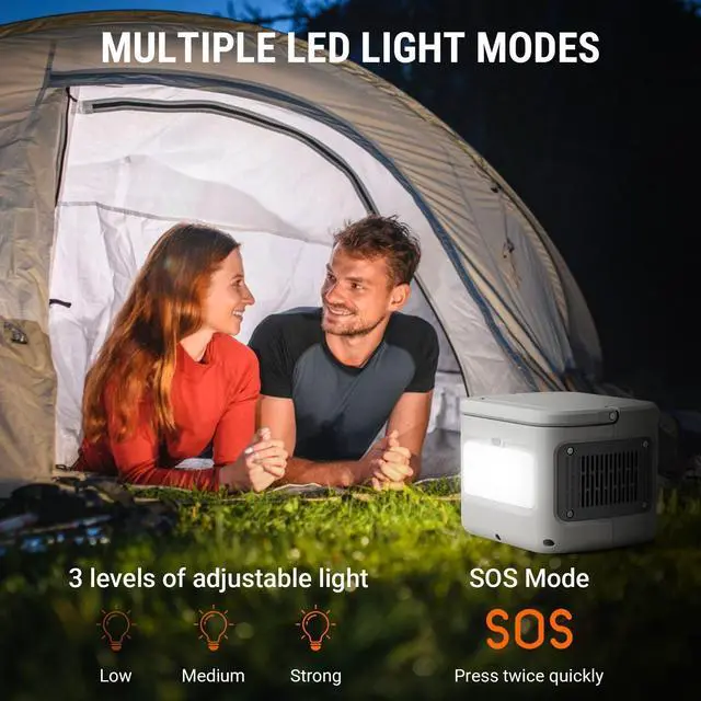 Alt view image 6 of 7 - GreenOE 294Wh Portable Power Station LFP Battery Fast Charging Solar Generator