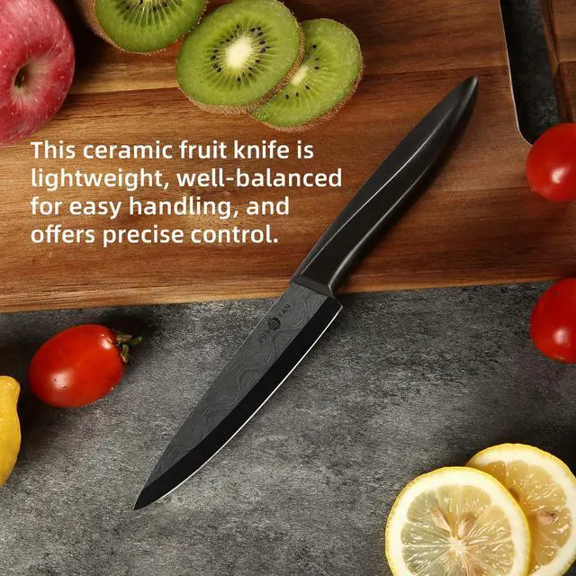 Alt view image 6 of 6 - YUSOTAN 3-Piece Ceramic Knife Set 6"Ceramic Knife 5"Lettuce Knife 4"Paring Knife Ceramic Kitchen Knive Set for Father's Day Mother's Day Christmas Wedding Gifts Birthday Gifts Thanksgiving