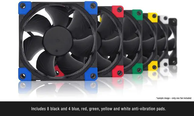 Alt view image 11 of 13 - Noctua NF-A8 PWM chromax.black.swap, Premium Quiet Fan, 4-Pin (80mm, Black)