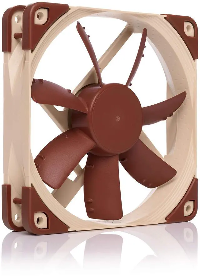 Alt view image 2 of 7 - Noctua NF-S12A PWM, Premium Quiet Fan, 4-Pin (120mm, Brown)