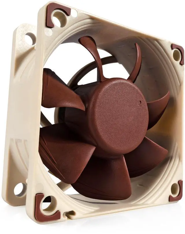 Alt view image 8 of 14 - Noctua NF-A6x25 PWM, Premium Quiet Fan, 4-Pin (60mm, Brown)