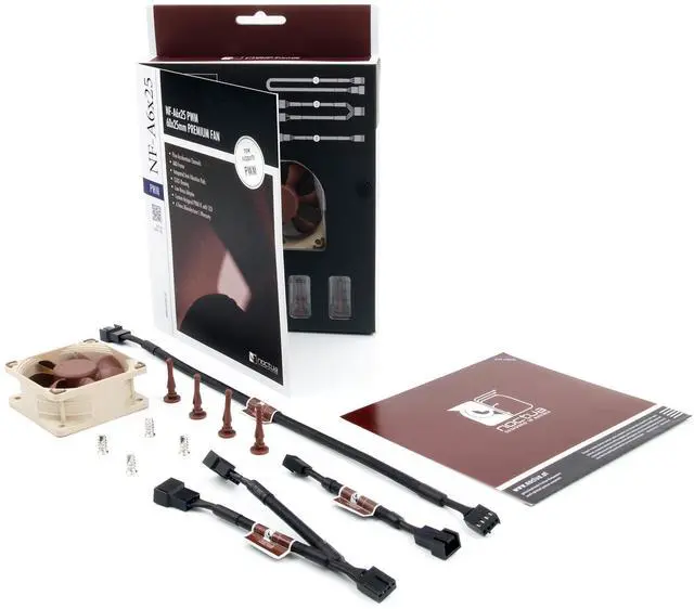 Alt view image 11 of 14 - Noctua NF-A6x25 PWM, Premium Quiet Fan, 4-Pin (60mm, Brown)