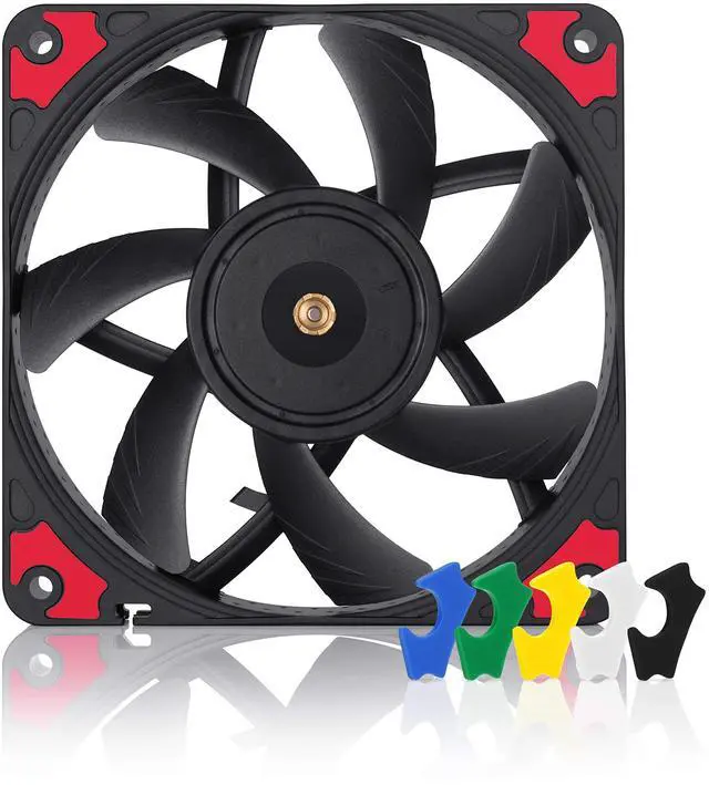 Alt view image 7 of 12 - Noctua NF-A12x15 PWM chromax.Black.swap, Premium Quiet Slim Fan, 4-Pin (120x15mm, Black)