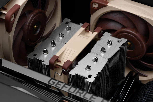 Alt view image 4 of 6 - Noctua NH-D9L, Quiet High-Performance Dual-Tower CPU Cooler | Compact 110mm Height, ITX SFF Low-Noise Cooling, For Intel & AMD, 92mm Fan, 100% RAM Compatibility, Rich Accessory Kit