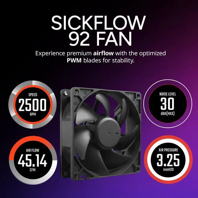 Alt view image 4 of 8 - Cooler Master Hyper 411 Nano CPU Air Cooler, SickleFlow 92 PWM Fan, 4 Copper Heat Pipes, 136mm Tall, Sleek Top Cover, AMD Ryzen AM5|AM4, Intel LGA 1851|1700 Brackets