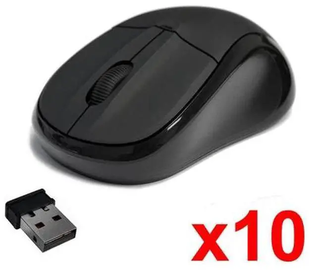 Main image of Lot of 10 2.4GHz Wireless Cordless Optical Mouse Mice +USB Receiver PC Laptop