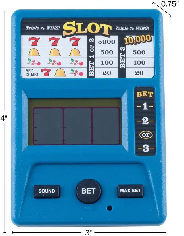 Alt view image 2 of 3 - Electronic Handheld Slot Machine Game