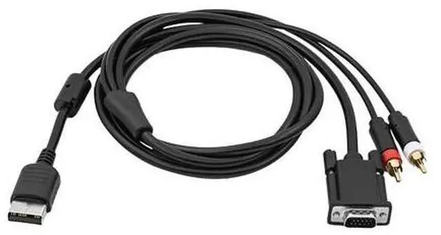 Alt view image 3 of 7 - SEGA Dreamcast VGA High Definition Cable RCA Sound Adapter HD box PAL NTSC NEW