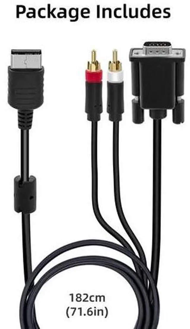 Alt view image 7 of 7 - SEGA Dreamcast VGA High Definition Cable RCA Sound Adapter HD box PAL NTSC NEW
