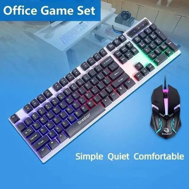 Alt view image 4 of 7 - Juego De Teclado Y Mouse Gamer Mecanico Para Gaming Multicolor LED raton