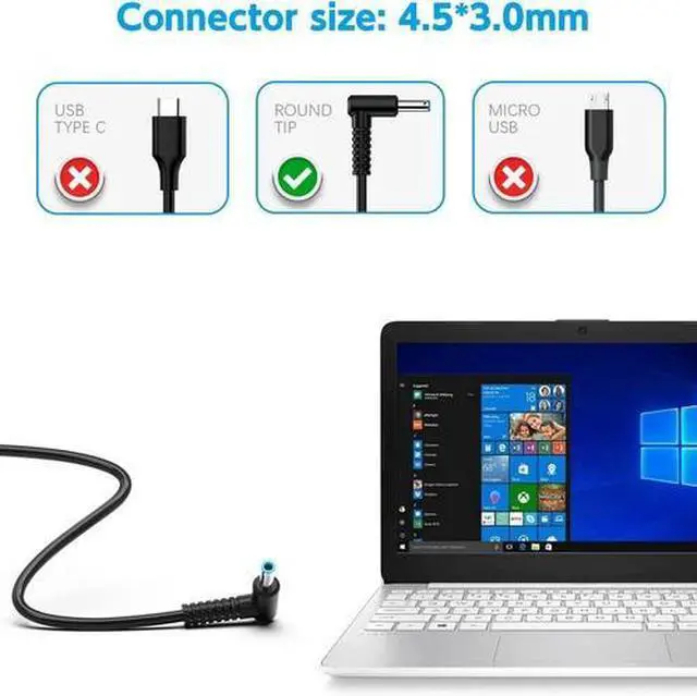 Alt view image 2 of 2 - 150W 19.5V Laptop Charger for HP Pavilion Gaming 15 17 AC Power Adapter 4.5*3.0