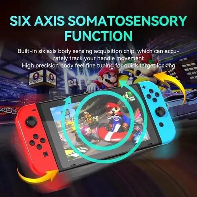 Alt view image 3 of 6 - Wireless Gamepad Left & Right Game Controller For Nintendo Switch Joy-Con1-Pair