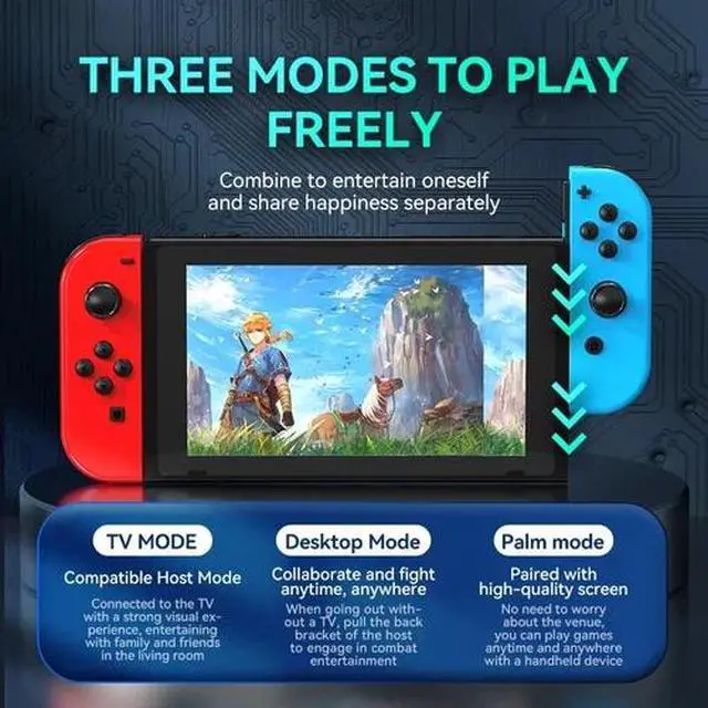 Alt view image 5 of 6 - Wireless Gamepad Left & Right Game Controller For Nintendo Switch Joy-Con1-Pair