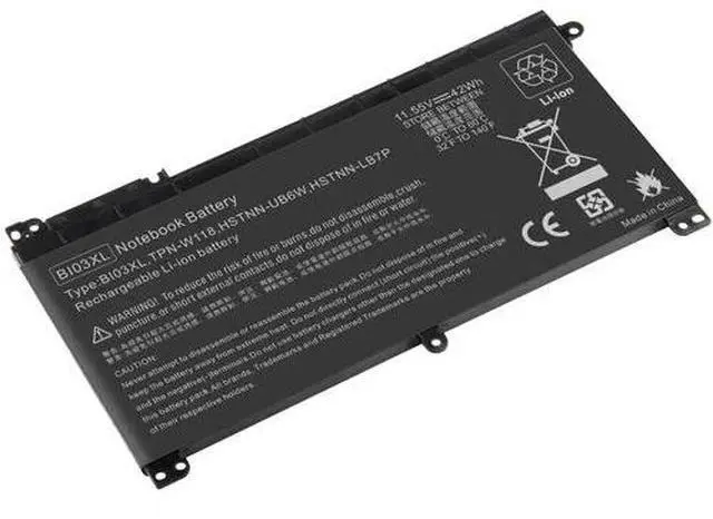 Alt view image 2 of 7 - For HP Chromebook Battery843537-541 844203-850 B103XL BI03XL HSTNN-UB6W TPN-W118