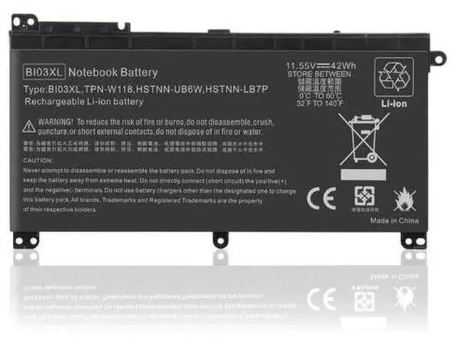 Alt view image 4 of 7 - For HP Chromebook Battery843537-541 844203-850 B103XL BI03XL HSTNN-UB6W TPN-W118