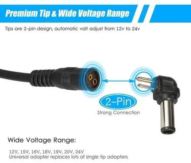 Alt view image 3 of 7 - 96W Universal Laptop Charger Adapter For Notebook 12-24V Adjustable Power Supply