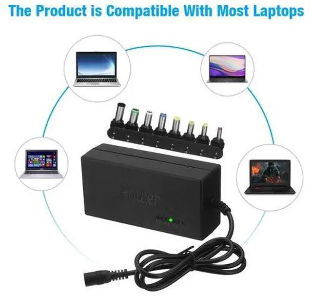 Alt view image 5 of 7 - 96W Universal Laptop Charger Adapter For Notebook 12-24V Adjustable Power Supply