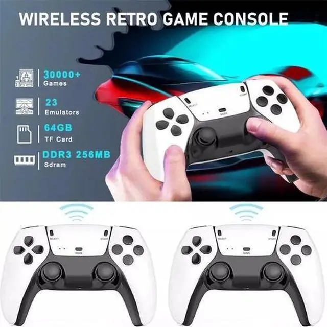 Alt view image 2 of 7 - 4K HDMI TV Game Stick Built-in 64GB 30000+ Video Games Console Wireless Gamepad