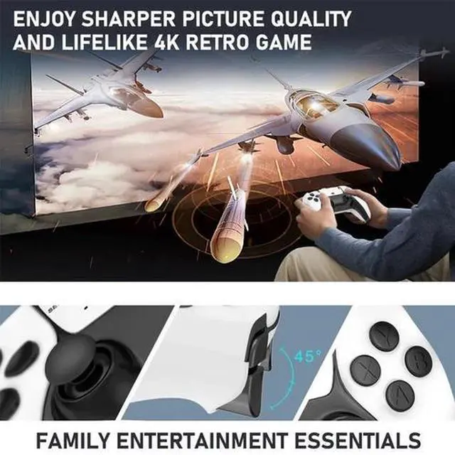 Alt view image 6 of 7 - 4K HDMI TV Game Stick Built-in 64GB 30000+ Video Games Console Wireless Gamepad