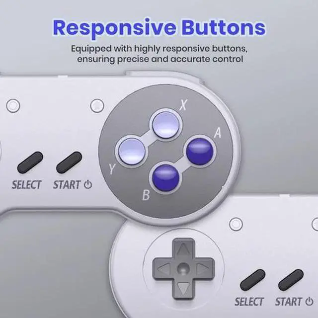 Alt view image 6 of 7 - SNES Switch Online Gamepad Wireless USB Controller For Switch Windows PC Android