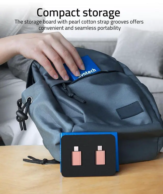 Alt view image 6 of 7 - USB C to USB Adapter Pack of 2 USB C Male to USB3 Female Adapter Compatible with iPhone 17 Pro Max MacBook Pro Air 2024 iMac iPad mini Pro, Other Type C or Thunderbolt 5/4 Devices, Rose Gold