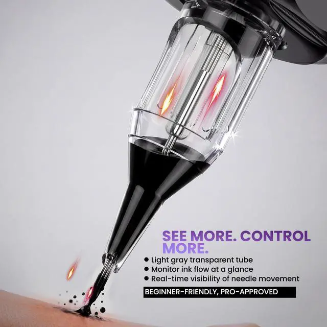 Alt view image 6 of 7 - Cartridge Needles 50pcs Assorted Tattoo Needle Cartridges Round Liner Mixed 3RL 5RL 7RL 9RL 11RL (50pcs #12 Standard RL)