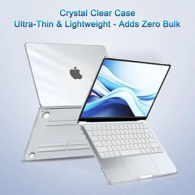 Alt view image 7 of 7 - Compatible with MacBook Neo Case 13 inch 2026 Release Model A3404 with A18 Pro Chip, 4 in 1 Kit Precision Fit Crack & Scratch Resistant Protective Hard Shell Case Cover, Crystal Clear