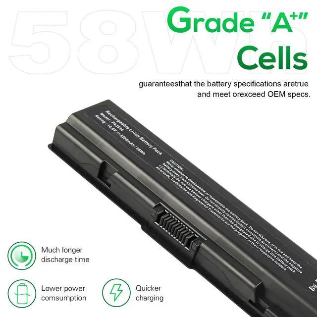 Alt view image 4 of 7 - PA3534U-1BRS Laptop Battery for Toshiba Satellite L300 L305 L450 L500 L505 A200 A210 A300 A350 PA3534U-1BAS PA3534U-1BRM PA3533U-1BRS PA3533U-1BAS PA3535U-1BRS PA3535U-1BAS PA3682U-1BRS PA3727-1BAS