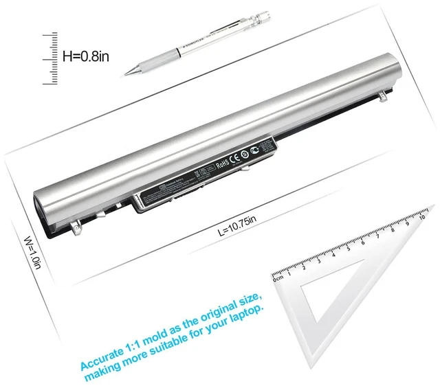 Alt view image 4 of 7 - TOPKAIYUEN Spare LA04 776622-001 Laptop Battery Replacement for HP Battery Compatible with HP Pavilion 14 15 248 G1 LA04 728460-001 752237-001 15-1272WM 15-F233WM Notebook.