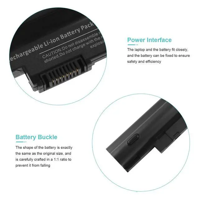 Alt view image 5 of 7 - Fancy Buying Laptop Battery for Acer Aspire One D255 D257 D260 522 722 Al10a31 Al10b31 Al10bw Al10g31 Bt.00603.121 Lc.btp00 Gateway LT23 LT25 Performance