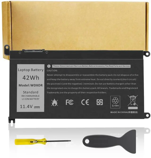 Main image of WDXOR Laptop Battery for dell Inspiron 13 15 5000 7000 Series 5565 5567 5568 5578 7560 7570 7579 7569 5368 5378 7368 7378 17 5765 5767 5770 Series;fit dell 3CRH3 T2JX4 FC92N CYMGM Laptop 11.4V 42Wh