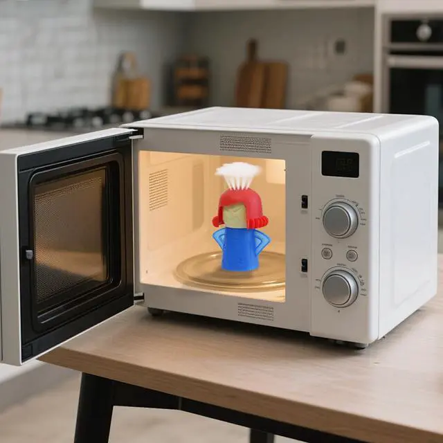 Alt view image 6 of 6 - HORNO Angry Mama Microwave Oven Steam Cleaner (Blue)
