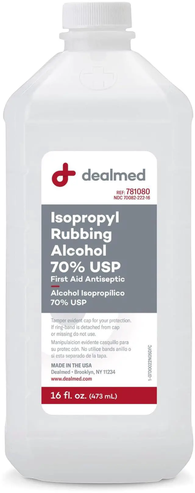 Main image of Dealmed Isopropyl Rubbing Alcohol - 70% USP, 16 oz