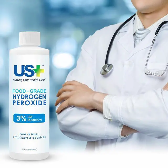 Alt view image 4 of 6 - US+ Food Grade Hydrogen Peroxide 3% USP - 32 Fl Oz (1 Quart)