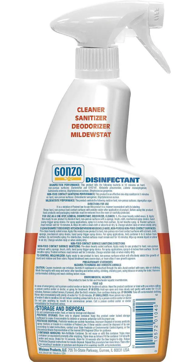 Alt view image 2 of 7 - Gonzo Natural Magic Disinfectant Disinfect Deodorize and Clean Your Home, Citrus 24 Ounce, Ounce, Citrus, 24 Fl Oz