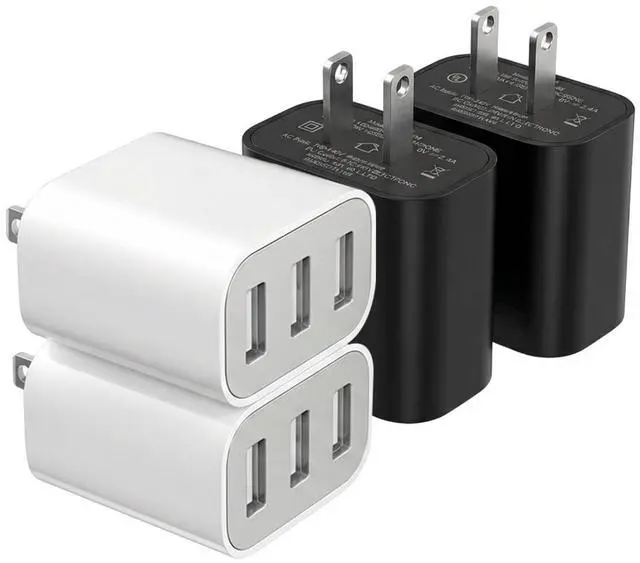 Main image of USB Charger Block, Wall Plug in Charging Blocks, Fast Charging Multiport Wall Chargers Power Adapter for Charger for Mobile Phone 14/13/12/11/10 Pro and More