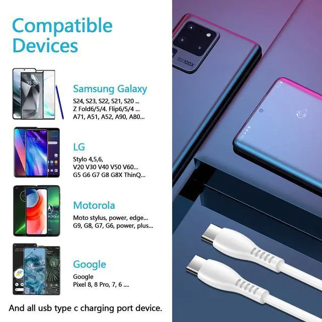 Alt view image 5 of 7 - Charger for Samsung Galaxy A37 A57 A17 A56 A26 A36 5G, Fast Phone Charger