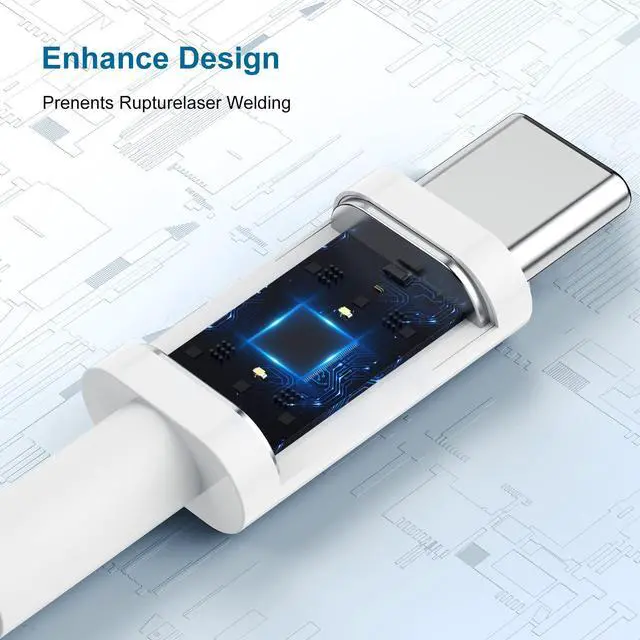 Alt view image 3 of 7 - iPhone 17 16 15 Charger,20W USB C Fast Charging Block Plug and 6ft Type C to C Cable Cord Long for Apple iPhone 17 Pro Max/17 Air/16 Pro/16 Plus/15 Pro/15 Mini/Samsung/iPad Wall Adapter Cube Brick Box