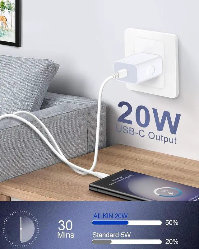 Alt view image 3 of 7 - iPhone 16e 17e Charger Fast Charging for iPhone 17Pro Max/17e/17/16/16e/15