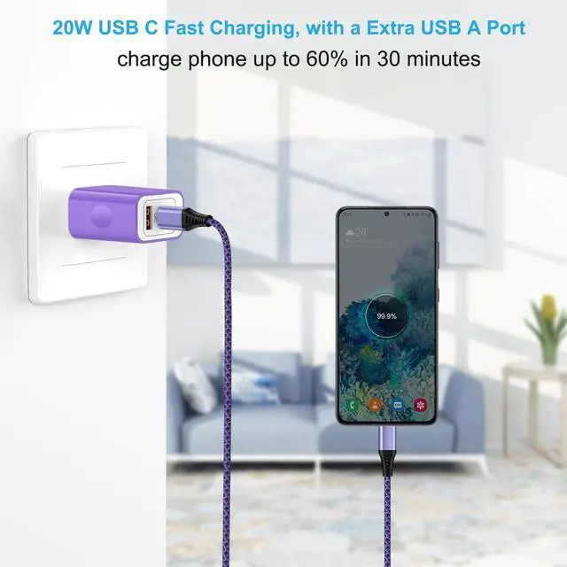 Alt view image 4 of 7 - for Samsung Galaxy S26+ S26 Plus Ultra, Fast Phone Charger Block Box Plug