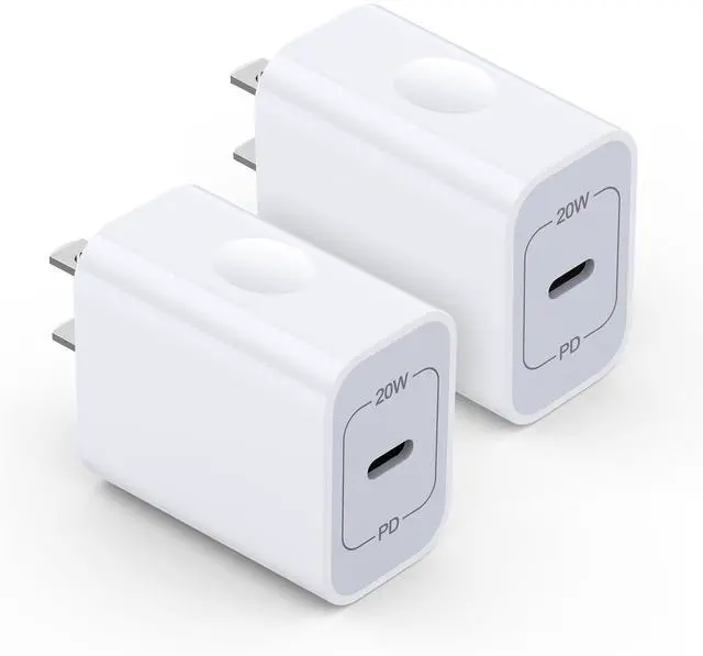 Main image of 2Pack Samsung Fast Charging Block Type C Adapter USBC Wall Plug for Samsung