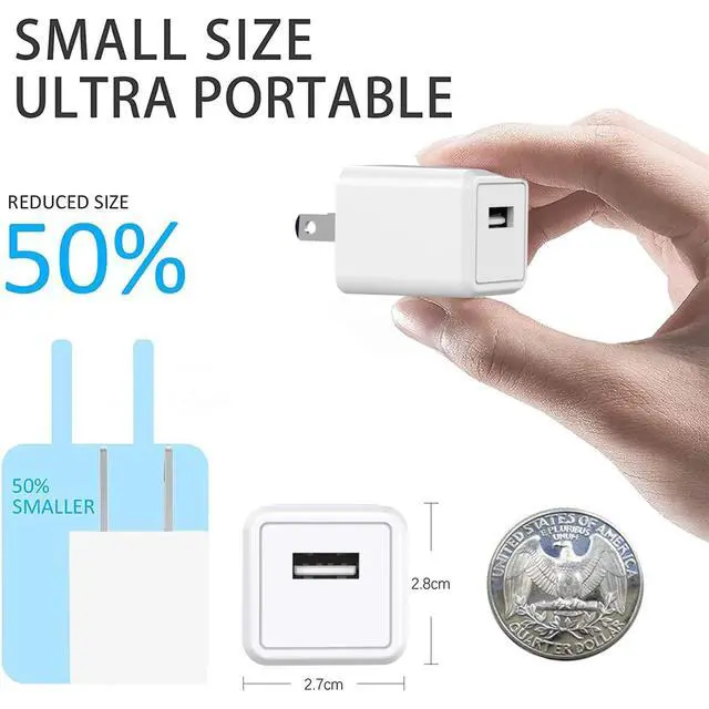 Alt view image 2 of 7 - iPhone Charger, 3PackMFi Certified Lightning Cable Quick Fast Charging Cords and 3Pack USB Wall Charger Travel Plug Block Adapter Compatible with iPhone 14/13/12/11 Pro/Xs/XR/X/8 Plus and More