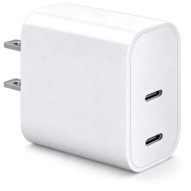 Main image of Dual USB C Charger Block for Apple Watch 11 10 iWatch iPhone iPad AirPods