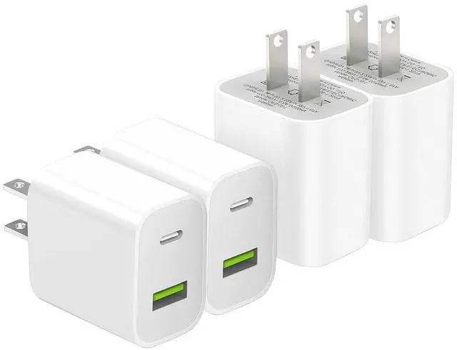 Main image of 4 Pack USB C Charger Block, Dual Port Type C Wall Charger Fast Charging
