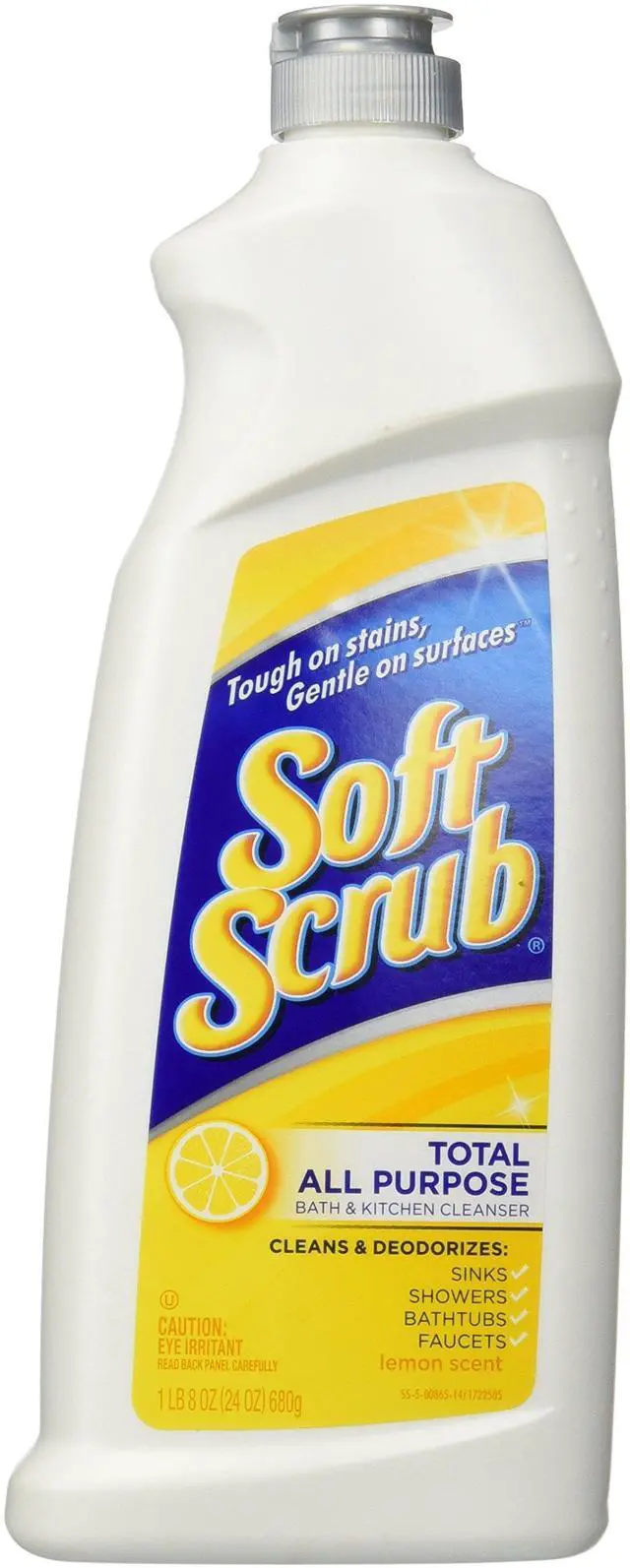 Main image of Soft Scrub Cleanser, Lemon, 24 oz-2 pk
