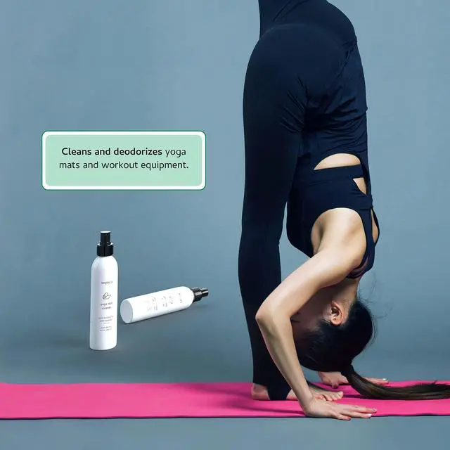 Alt view image 3 of 5 - Begley's Yoga Mat Cleaner and Deodorizer Spray 8oz, with Fragrant Essential Oils, Pure Eucalyptus & Lavender